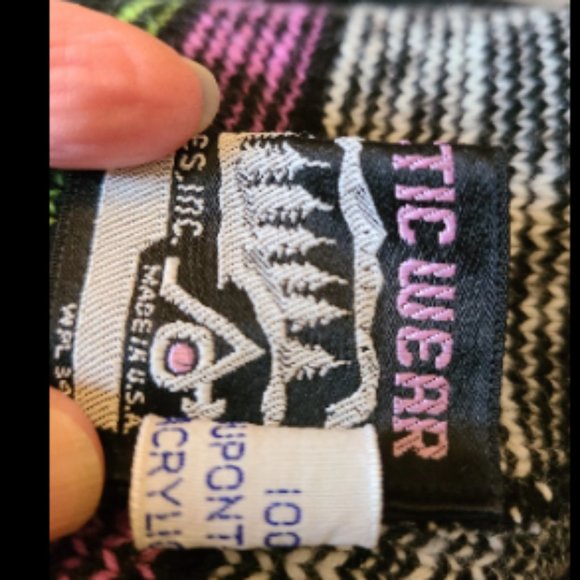 Rare Vintage 60s Arctic Cat Snowmobile Knit Graphic Sweater Shirt Pullover  M 38 - Picture 9 of 13